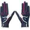 Mizuno Golf Double 2024 5MJWB451 Gloves, Grip, Model, Women's, Pair, Navy, 18cm,