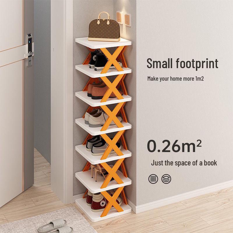 Compact Removable Shoe Rack - Space-Saving Indoor Storage Cabinet for Dorms and Doorways