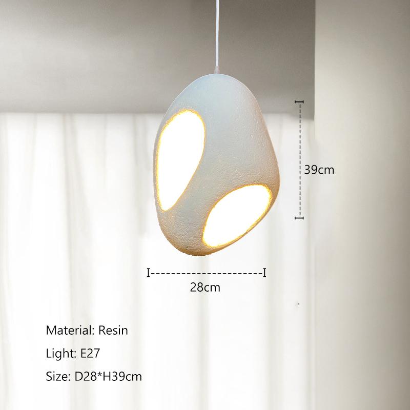 LED Art Wabi-sabi Style Creative Restaurant Pendant Light Post Modern Lustre Bedroom Dining Room Home Decor Bedside Hanging Lamp