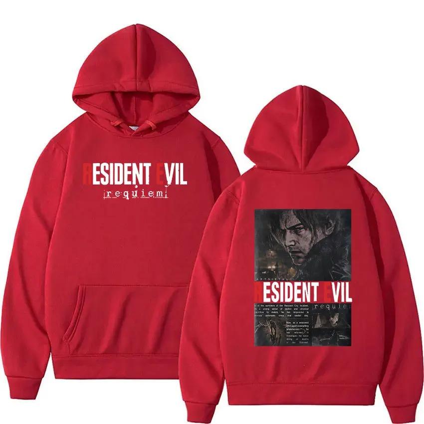 2026 Resident Evil 4 Potisk Mikina Unisex Vintage Gotická Mikina s Kapucí Unisex Ležérní Móda Nadměrné Mikiny s Kapucí Fleecové Streetwear