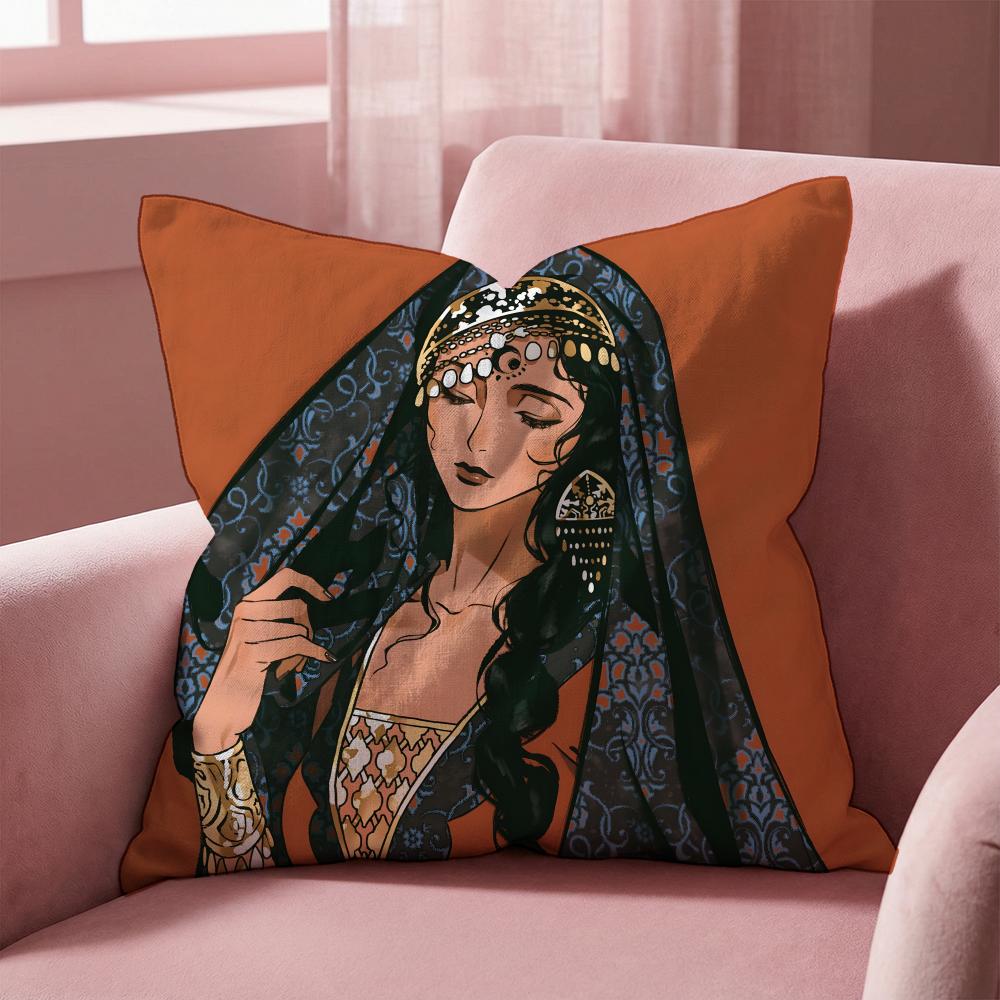 Sultan's Game Cushion Cover Multi-Scene Pillow Cover for Home & Car - Reversible, Soft & Durable for Daily Use
