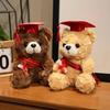 Doctor bear doll wearing doctor hat teddy bear graduation commemorative gift plush toy bear doll