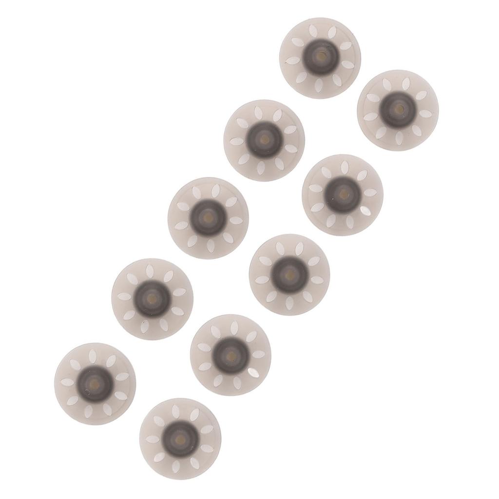 10pcs Hearing Device Domes Sound Amplifier Small Open Black Ear Tips Accessories for Phonak 6mm