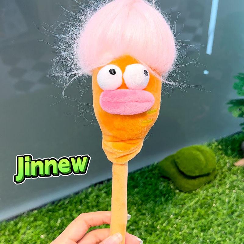 Explosive Vegetable Hair Sausage Mouth Small Pendant Plush Keychain Bag Decor
