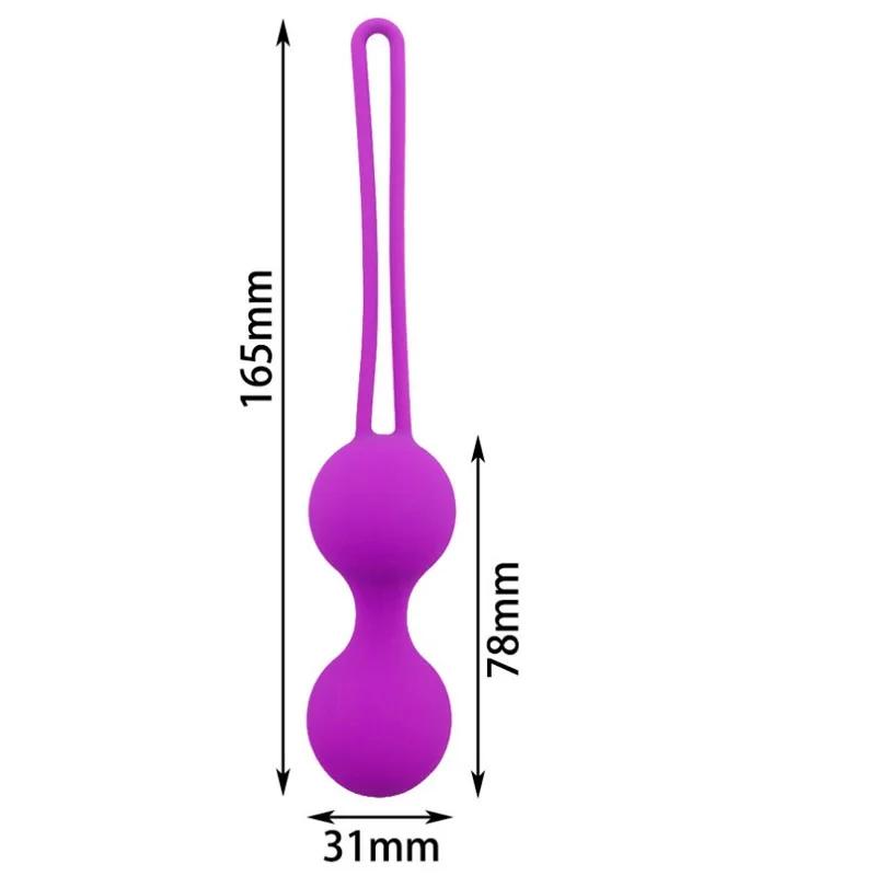 Silicone Vaginal Kegals Balls Sex Toys For Women Vagina Tighten Exercise Chinese Pelvic Floor Balls Anal Plug Muscle Trainer