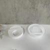 Tealight Base Silicones Molds for Gypsum Decorations, Wreath Silicones Molds