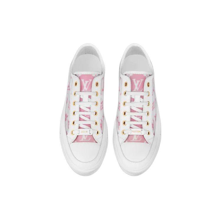 LOUIS VUITTON Stellar Sneakers 'White Grey Pink' Women's 1A8NLD