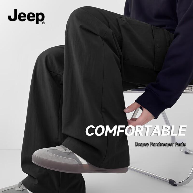 JEEP Men s Spring Loose Fit Cargo Sport Pants XL