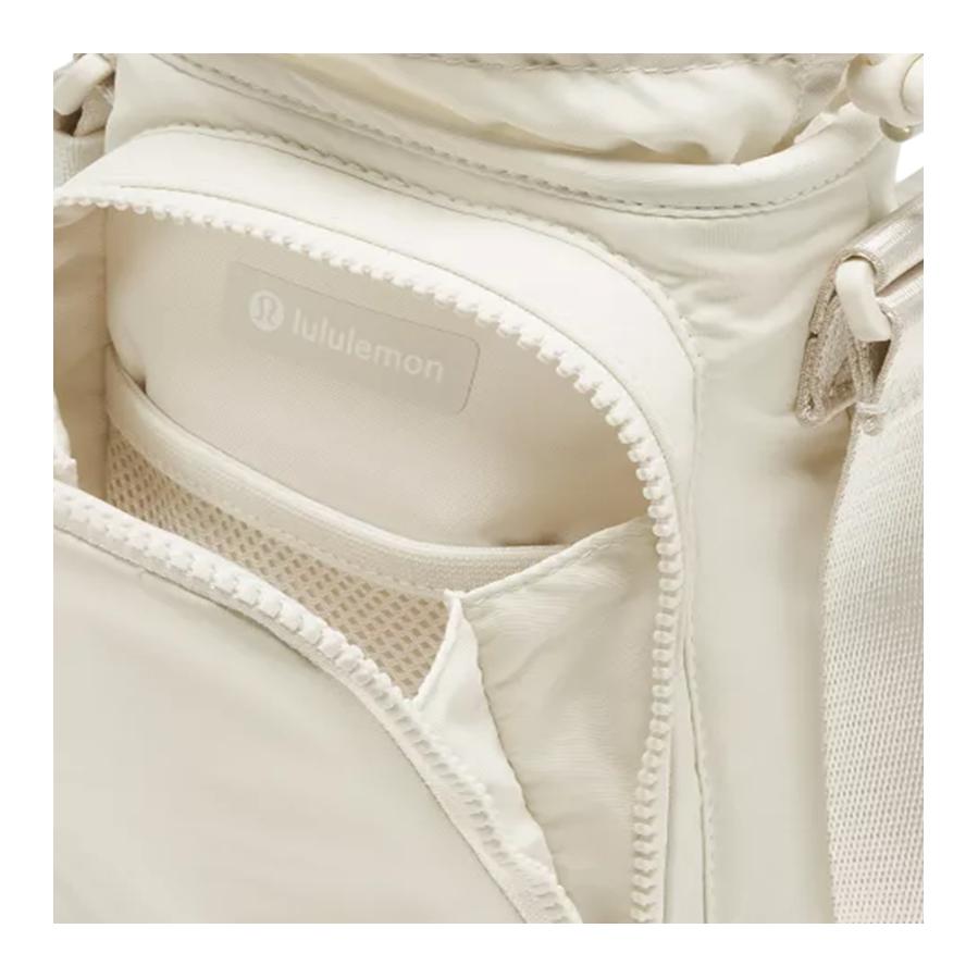 Lululemon Water Bottle 2L Squeeze Open Multi-Functional Nylon Shoulder Crossbody Bag Unisex Accessories Light-Ivory LU9BO7S-033454