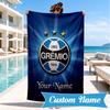 Custom Name FBPA Football Club Emblem Personalized Microfiber Beach Towel, Quick-Dry, Ideal for Summer Travel, Beach Essential, Swimming