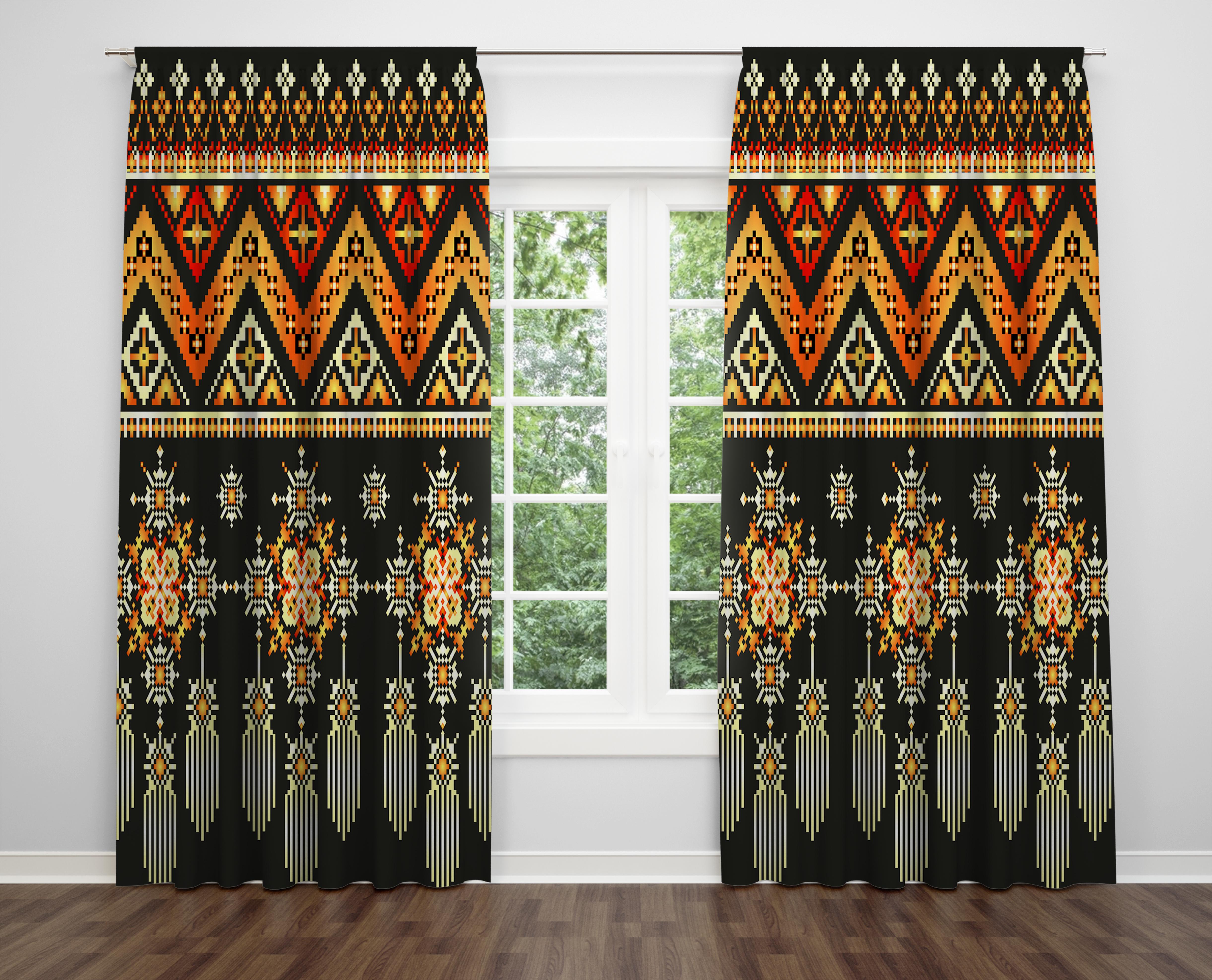 

Декоративний дизайн, високоякісна бавовняна тканина, ви можете вибрати одну або подвійну фіранку з крила 1 piece різнокольоровий