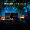 Durable Pumpkin Stake Lights Resin Lanterns Halloween Solar Pumpkin Lanterns Waterproof Ghost Hat Led Lights for Garden for Lawn