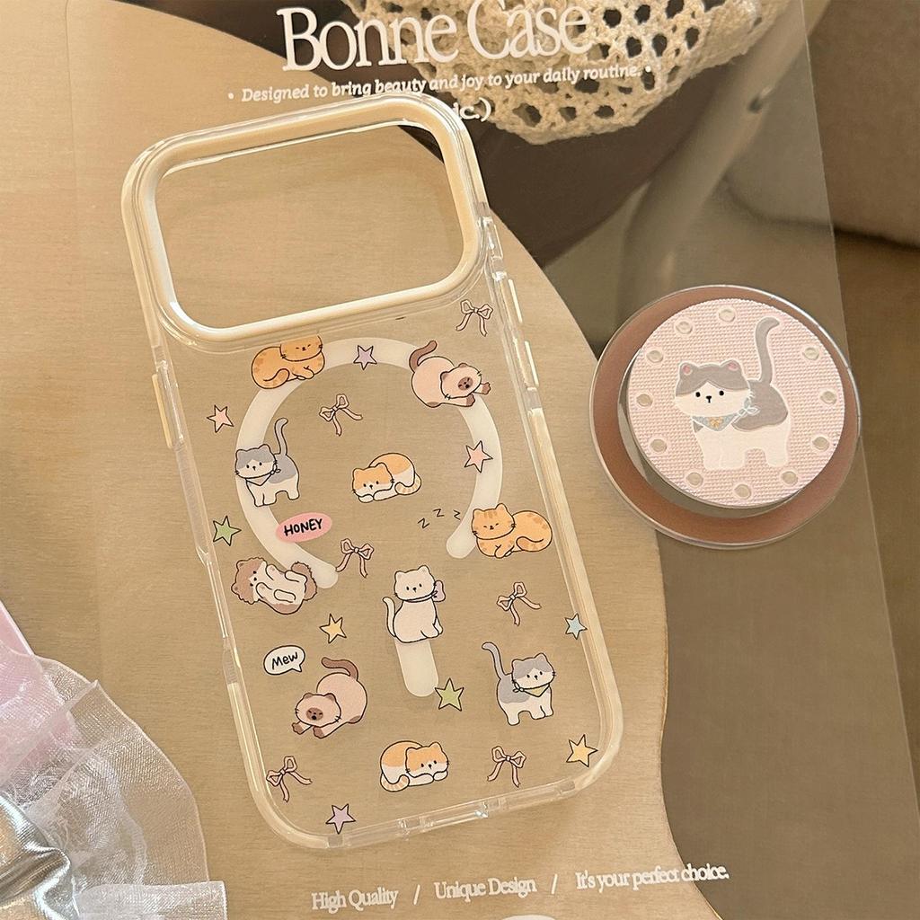 Cute Cat Phone Case for iPhone 16, iPhone 17, and iPhone 17 Pro Max