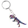 1Pc Alloy Colorful Skeleton Dinosaur Key Chain Holiday Gift Pendant Key Chain Car Key Bag Charm Accessories