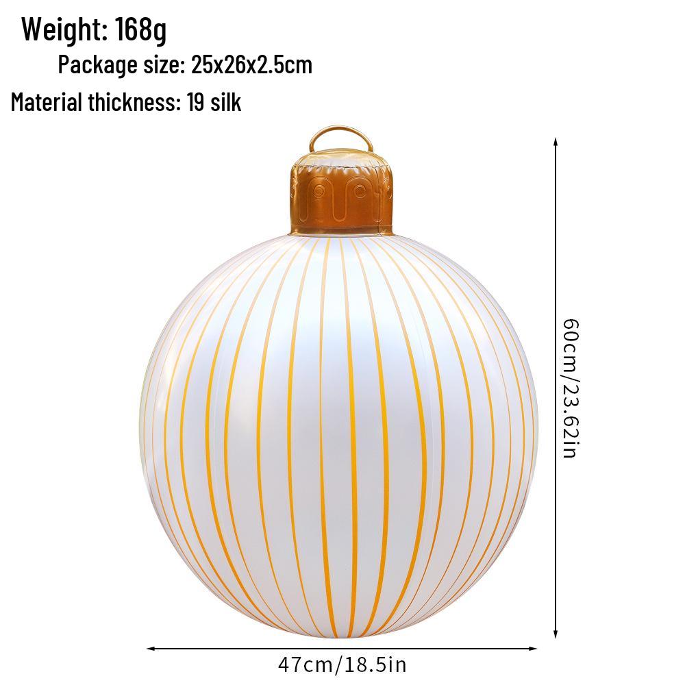 "Remote-Control Inflatable Christmas Lantern Ball for Outdoor Decoration"