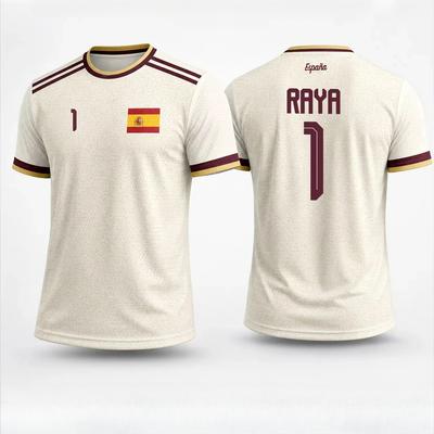 Maglia da Calcio Stile Spagnolo Estate 2026 Asciugatura Rapida T-shirt da Calcio Sport all'Aperto Magliette per Tifosi