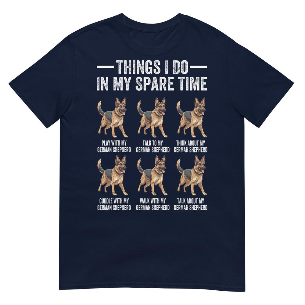Things I Do In My Spare Time Gerunisex Shepherd Dog Dad Mom TShirt S