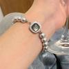 Style Highend French Geometric Pearl Bracelet For Women Chic And Sophisticated