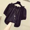 Women Blouse Summer Tops Solid Color Puff Sleeve O-Neck Tunic Female Shirts Loose Casual OL Work Blusas Oversized