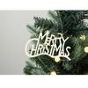 Silver Three Dimensional Letter Card Golden Iron Christmas Tree Ornament For Festive Holiday Decoration And Easy Setup