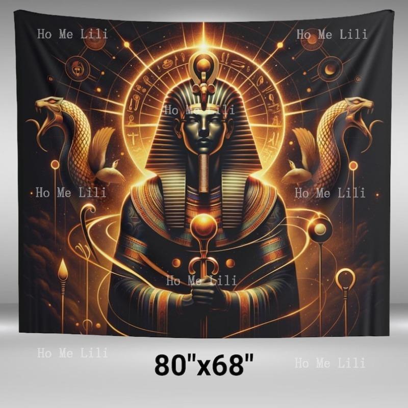 Ägyptischer Gott Ra Wandteppich Sonne Wandkunst Antike Dekoration Mit Design Bohemian Mythologie Für Heilige Räume Kemetic