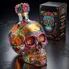 Bottiglia Teschio in Vetro Borosilicato, Caraffa per Liquori per Uso Alimentare, Decorazione Creativa per Bar, Trasparente