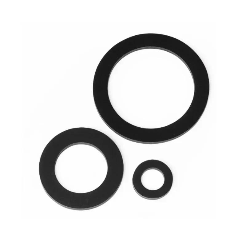 2-42mm Black Rubber Flat Washer / EPDM NBR Seal Gasket - Anti-Oil Waterproof O-Ring for Faucet Pipe & Water Hose