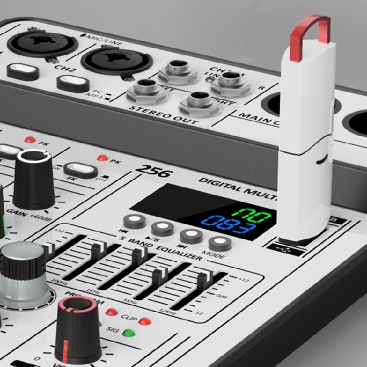 4Channel Audios Mixer for Stage Recording Equipment Headphone Monitoring USB Playbacks for Concerts Live Performances