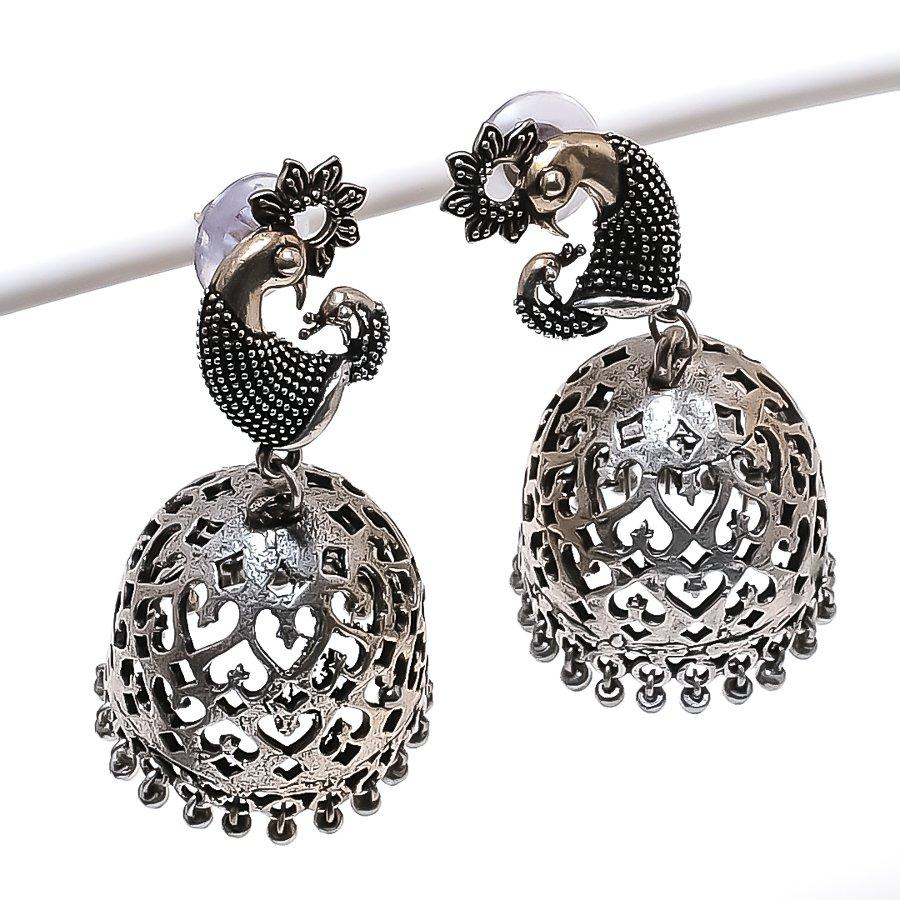 Natural Vintage Look Gemstone 925 Sterling Silver Jewelry Earring 2.25  AEE-11298