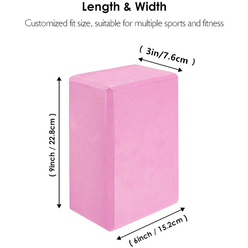 EVA Yoga Block Gym Blocks Foam Brick Training Esercizio Fitness Strumento Cuscino Cuscino Stretching Body Shaping Danza Split Leg Pres