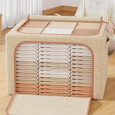 Large Capacity Foldable Fabric Wardrobe Storage Box for Clothes