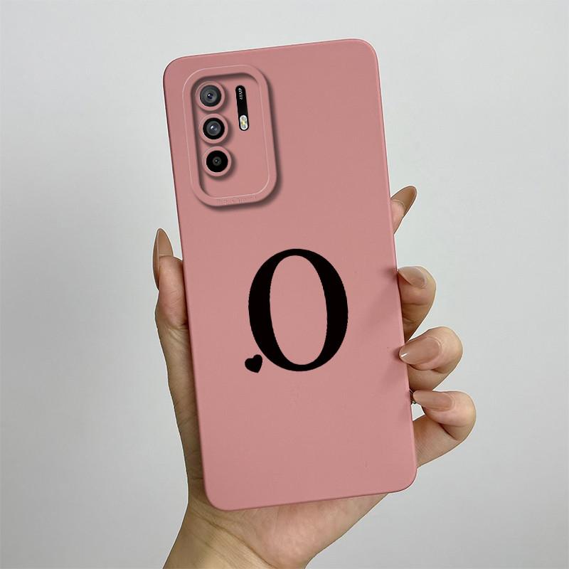 For oppo A94 5G Case OPPO Reno5z Reno 5z F19 Pro Plus Cute Letters Square Phone Case CPH2211 CPH2211 Shockproof Back Cover case