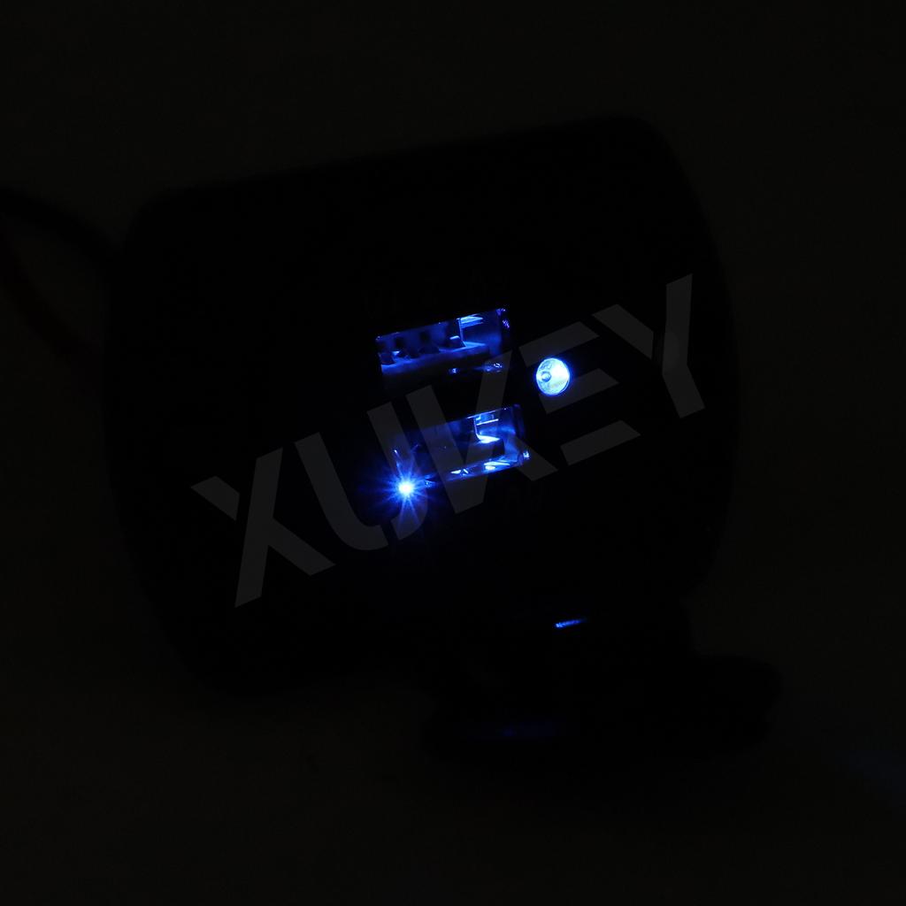 4,2 A Universal Auto Motorrad Ladegerät Dual USB 2 Ports Steckdose Panel Telefon Power Adapter Outlet 12-24 V LED Licht Wasserdicht Auto
