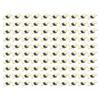 100 Pcs Spring Hinge Sturdy Iron Self Closing Spring Loaded Hinge for Glasses Case Jewelry Box