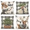 Pillow Covers 45X45 Cm 4 Pcs. Premium Christmas Decoration