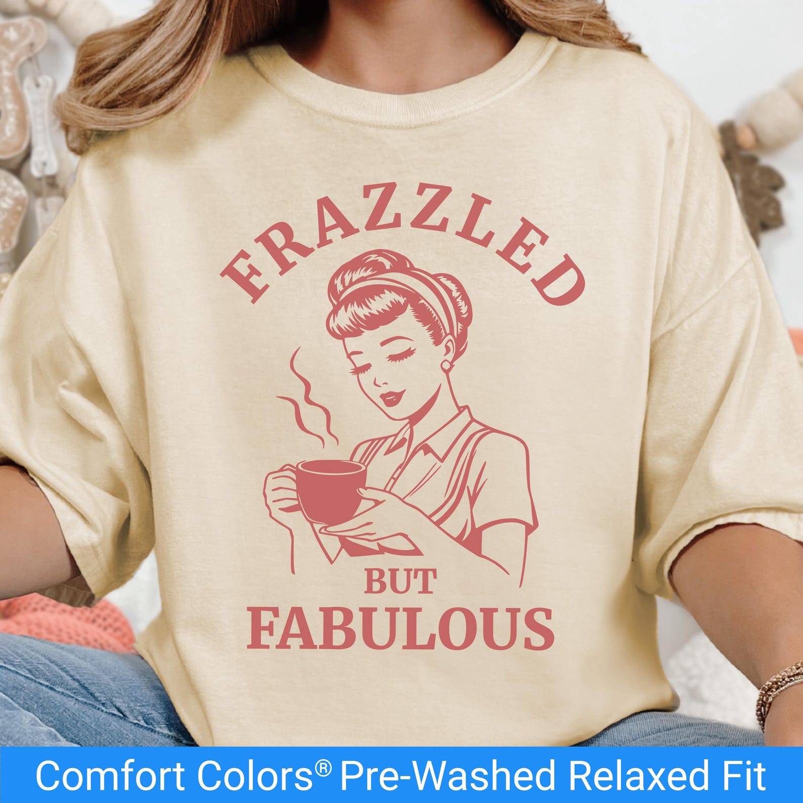 Retro Coffee Shirt, Comfort Colors Coffee Lover Gift, Funny Coffee Shirt Women, Sarcastic Coffee Tee, Tired Mom Gift, Caffeine Lover Tshirt 4XL