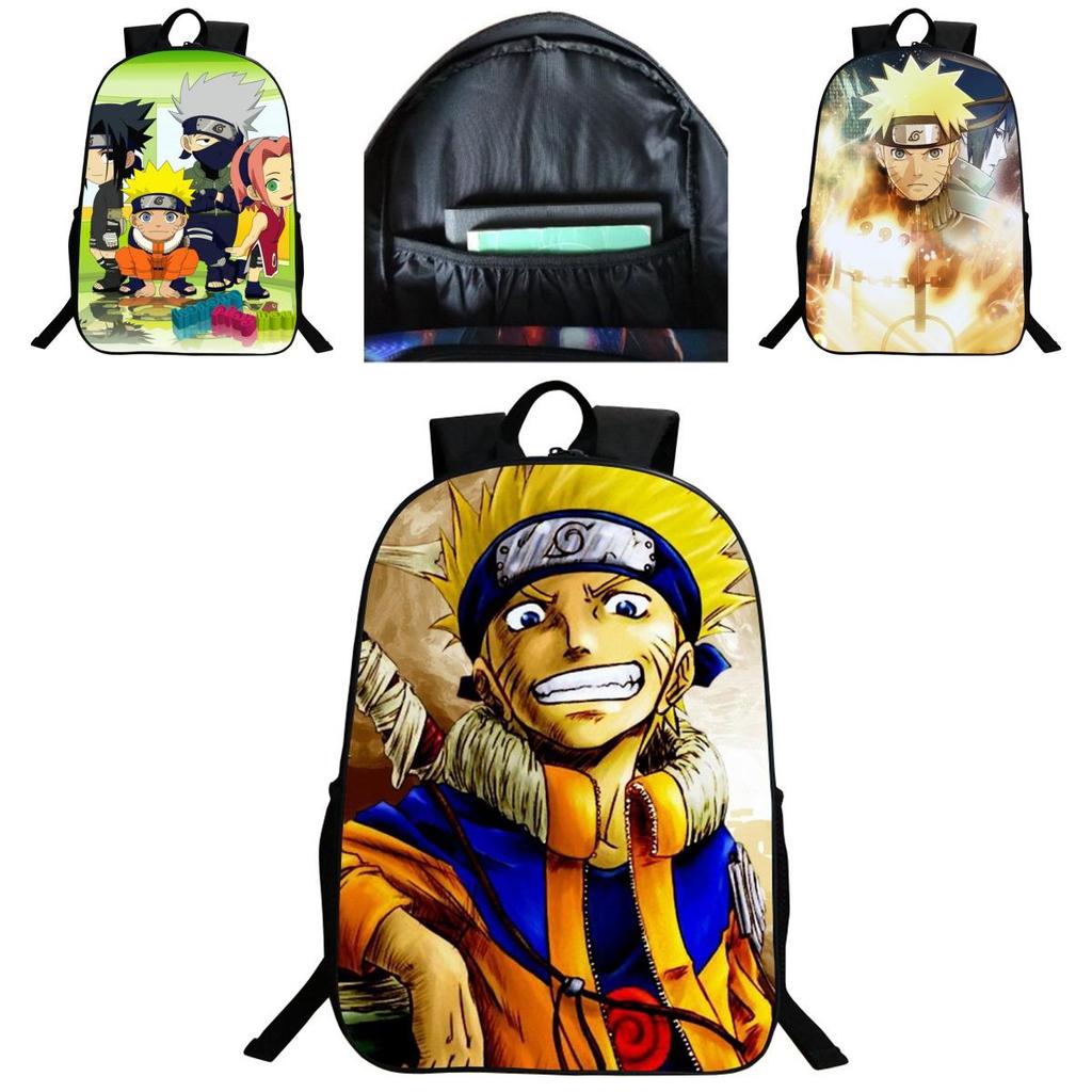 Stylish Anime Naruto Book Bag With Durable Design And Adjustable Shoulder Straps