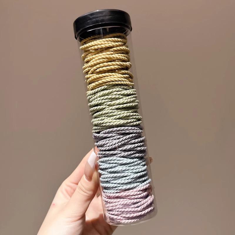 Kleiner Bär Hochelastisches Kaffee-Haargummi für Frauen und Mädchen - Langlebig, Schlicht und Elegant