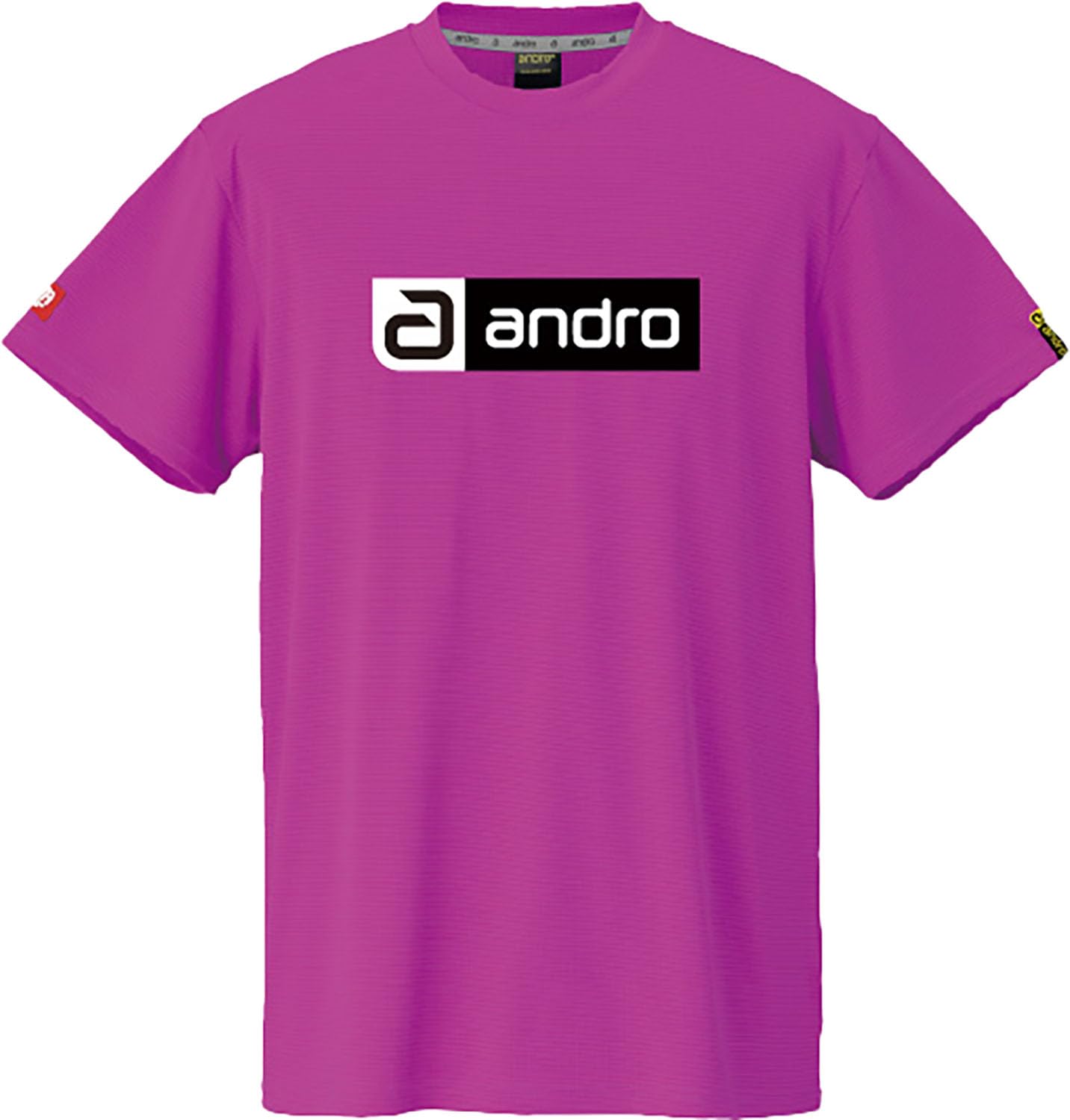 

Andro Table Tennis Game Table Tennis Unisex Napa Deo Pink x Size L Shirt, J.T.T.A (Japan Association) Approved, T-Shirt, CB, Black,
