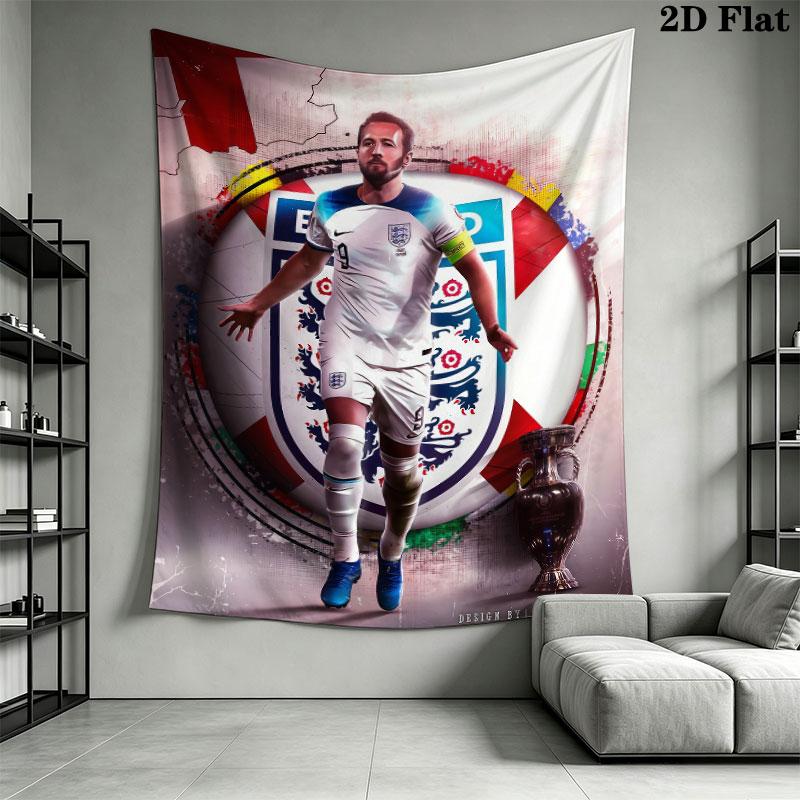 Harry Kane Icon  Wall Hanging Printed Fabric Blanket Decorative Tapestries for Bedroom Living Room Home Decor