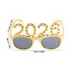 2026 Glasses Shiny Rhinestone Design Party Eyewear Fun Photo Booth Prop for New Years Eve Birthday Graduation Holiday Event