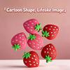 Amortisseurs de vibrations pour raquette de tennis en forme de fraise avec motif dessin animé