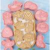 2/3Pcs Cartoon Pattern Printing Cookie Cutter Mold DIY Kites Zongzi Boats Mold