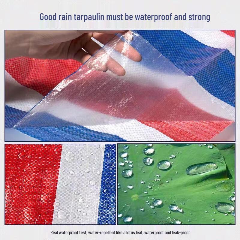 Weis Heavy-Duty Outdoor Striped Waterproof Tarp