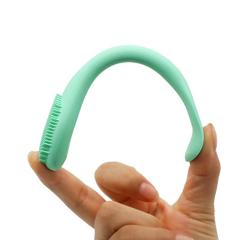 Silicone Dual-Ended Facial Cleansing & Mask Brush with Scraper