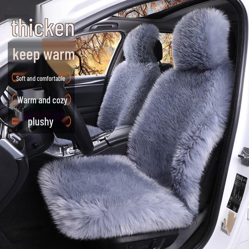Dicker Plüsch Universal Autositzbezug - Rutschfest & Gemütlich für Herbst und Winter