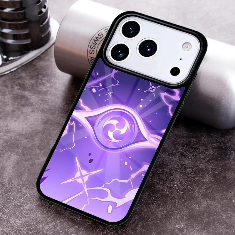 Raiden Shogun Baal Genshin Impact Phone Case for iPhone 17 16 15 Pro Max Air 14 13 12 11 Plus Shockproof Capa Cover