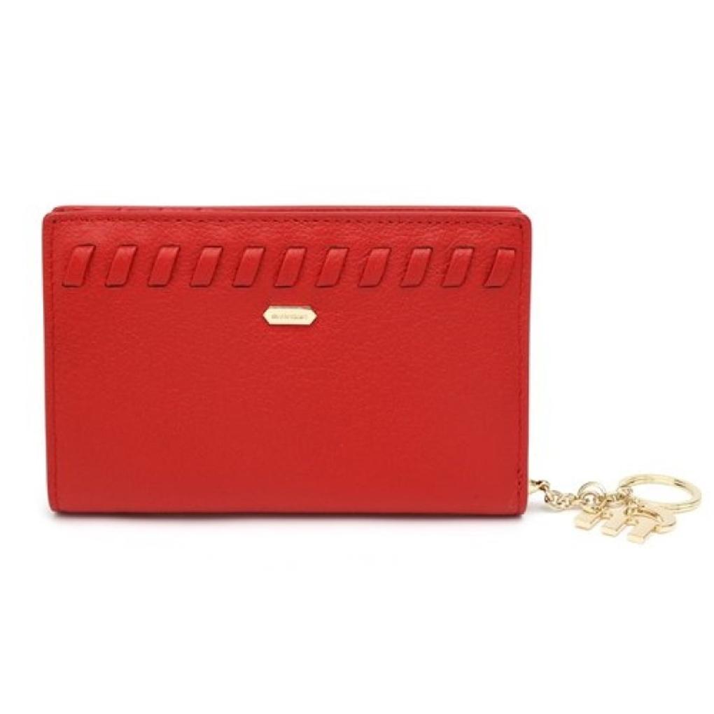 Mari eclaire 13.5 9 100% natural cowhide leather pretty medium wallet