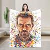 Doctor House  Blanket  Soft Fluffy Plush Throw Blanket For Students Couch Chair Sofa Bed Flannel Bedspread Bed Cover