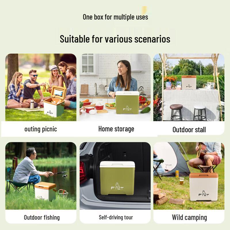 FTLY 13L Portable Outdoor Insulated Cooler Box